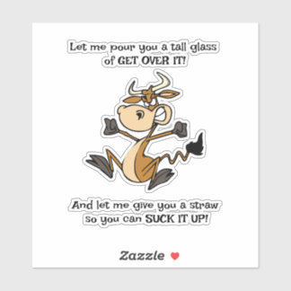 Pegatina Un vaso alto de ¡OLVIDALO!