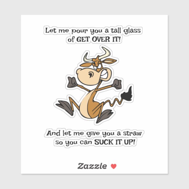 Pegatina Un vaso alto de ¡OLVIDALO! (Hoja)