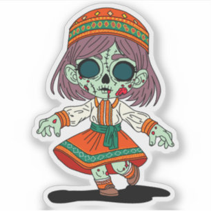 Pegatina Un zombi armenio muy lindo