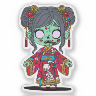 Pegatina Un zombi chino