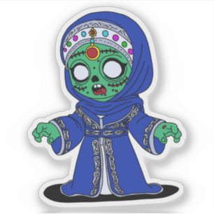 Pegatina Un zombi marroquí lindo