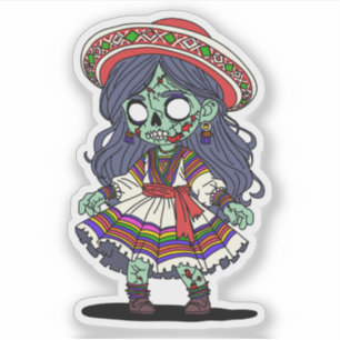 Pegatina Un zombi peruano