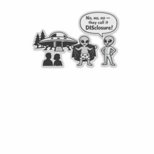 Pegatina Una divertida toma del movimiento The Disclosure