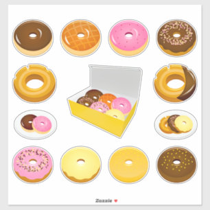 Pegatina Una docena de donuts
