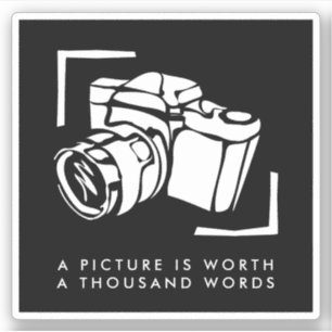 Pegatina Una imagen vale mil palabras fotografía