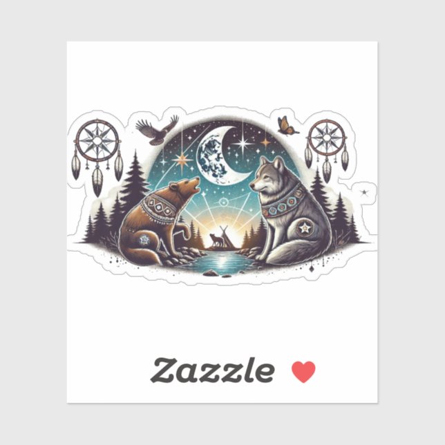 Pegatina Una noche con amigos. (Hoja)