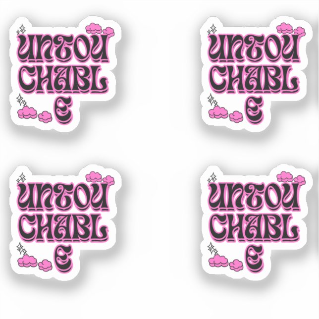 Pegatina UNAVAILABLE – High Value Baddie Energy Sticker ✨ (Anverso)