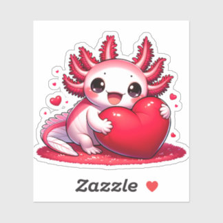 Pegatina Une salamandre pour la saint Valentin sticker
