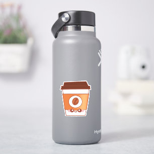 Pegatina Única Copa de Papel de Café Lover