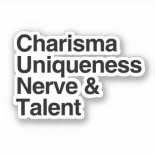 Pegatina Unicidad carismática Nerve Talento