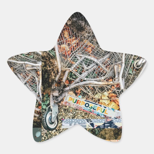 Pegatina único de carreras sobre carritos de compr (Anverso)