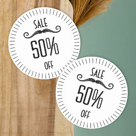 Pegatina único de venta de promoción de tienda neg