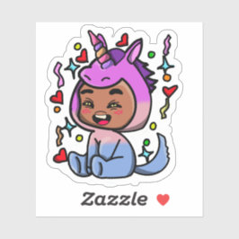 Pegatina Unicorn Dress-up sticker