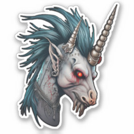 Pegatina Unicorn Punk malvado