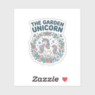Pegatina Unicorn The Garden Unicorn Trendy T-Shirt Design_1