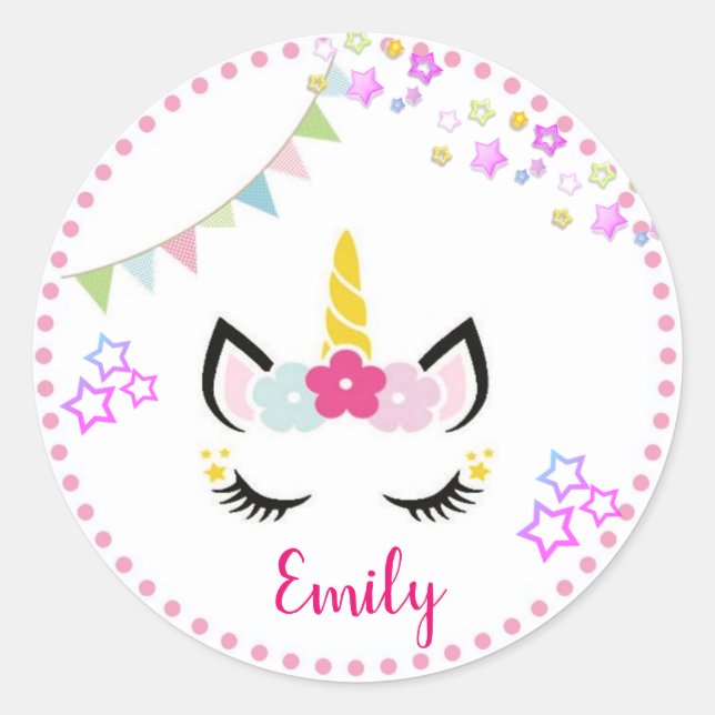 PEGATINA UNICORNIO (Anverso)