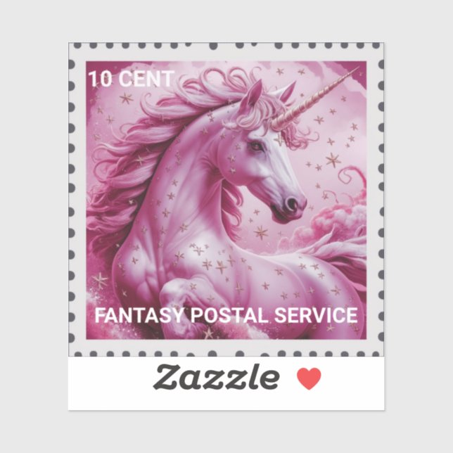 PEGATINA UNICORNIO  (Hoja)