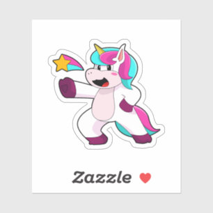 Pegatina Unicornio con estrella