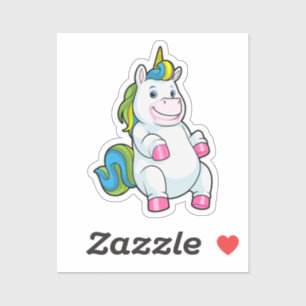 Pegatina Unicornio con gran Belly