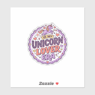 Pegatina Unicornio En Mi Era De Amante De Unicornios Merch