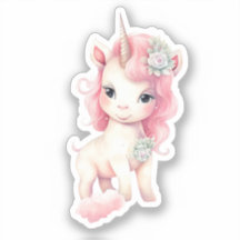 unicornio lindo de color agua