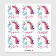 Unicornio mágico rosa y azul - Personalizado