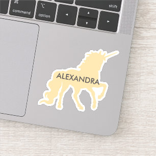 Pegatina Unicornio personalizado