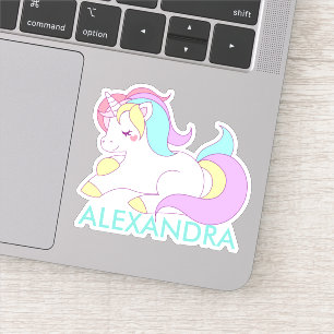 Pegatina Unicornio personalizado