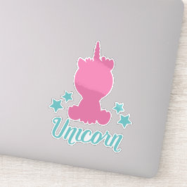 Pegatina Unicornio, solapa de unicornio, unicornio, estrell