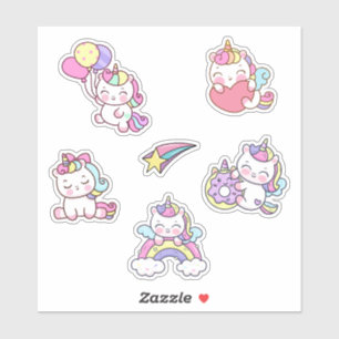 Pegatina Unicornios Lindos