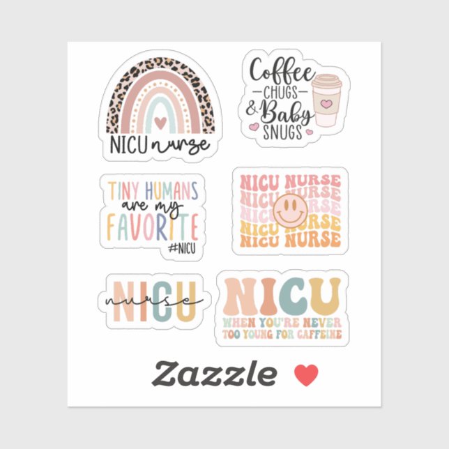 Pegatina Unidad de Cuidados Intensivos Neonatales Cubiertos (Hoja)
