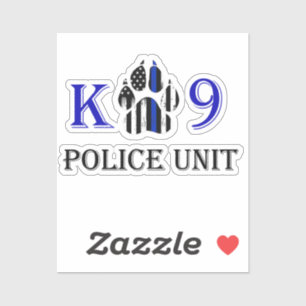 Pegatina Unidad de policía K9