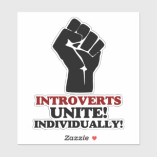 Pegatina Unidos de introvertidos