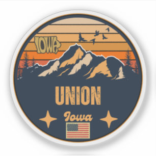 Pegatina Union, Iowa