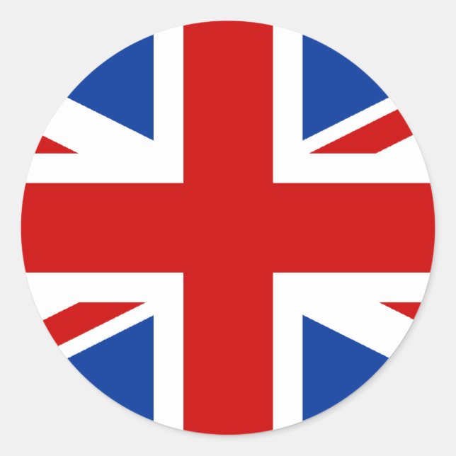 Pegatina Union Jack Round (Anverso)