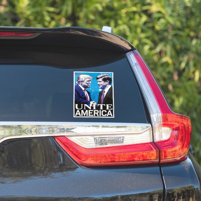 Pegatina Unir a América Icono Trump  (Lado del coche)