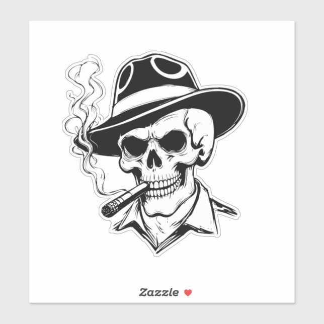 Pegatina Universal Halloween Skeleton Sticker (Hoja)