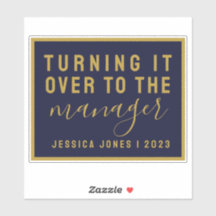 Universal Manager Law of Atraction Blue Bookplate