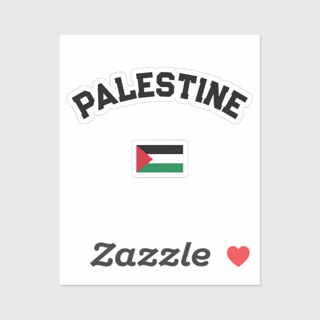 Pegatina Universidad Estatal de Varsity de Palestina (Hoja)