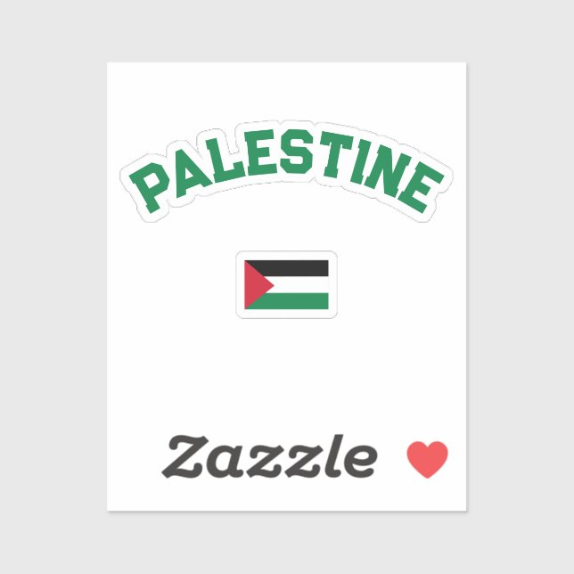 Pegatina Universidad Estatal de Varsity de Palestina (Hoja)