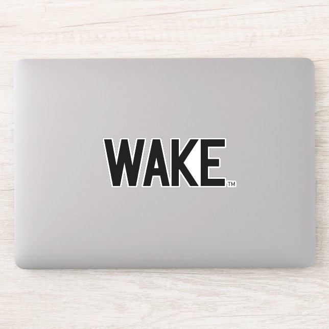 Pegatina Universidad Wake Forest | Wake Wordmark (Ordenador)