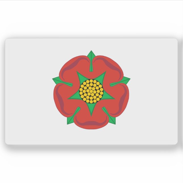 Pegatina Unofficial flag of Lancashire,England (until 2008) (Anverso)