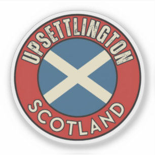 Pegatina Upsettlington, Escocia
