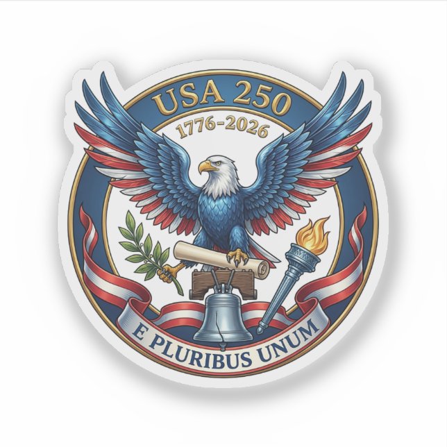 Pegatina USA 250 Eagle (Anverso)