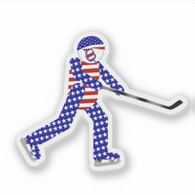Pegatina USA Ice Hockey   (Anverso)
