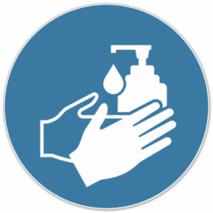 Pegatina Usar Sanitizador de mano