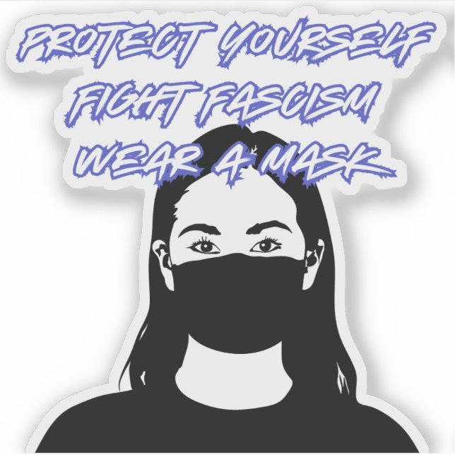 Pegatina Usar un estilo de graffiti de máscara (Anverso)