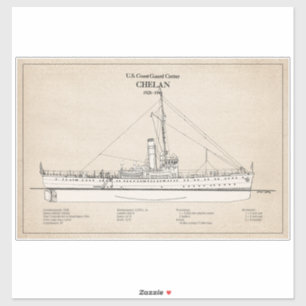Pegatina USCGC Chelan - SBD