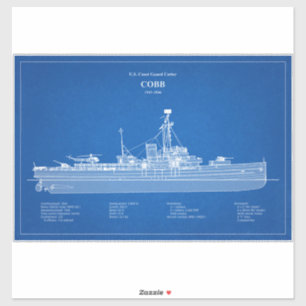 Pegatina USCGC Cobb wpg-181 - ABD