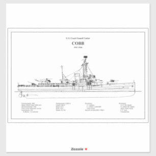 Pegatina USCGC Cobb wpg-181 - BD